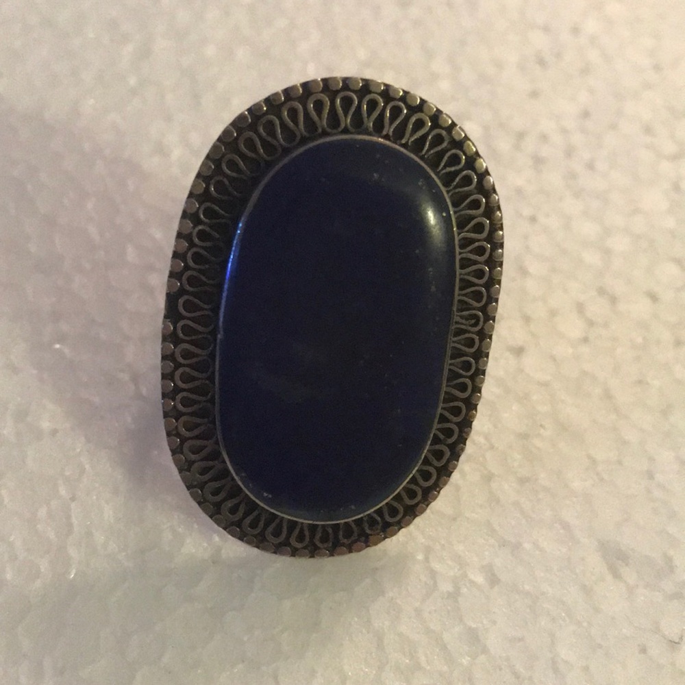 Vintage boho lazuli lapis ring